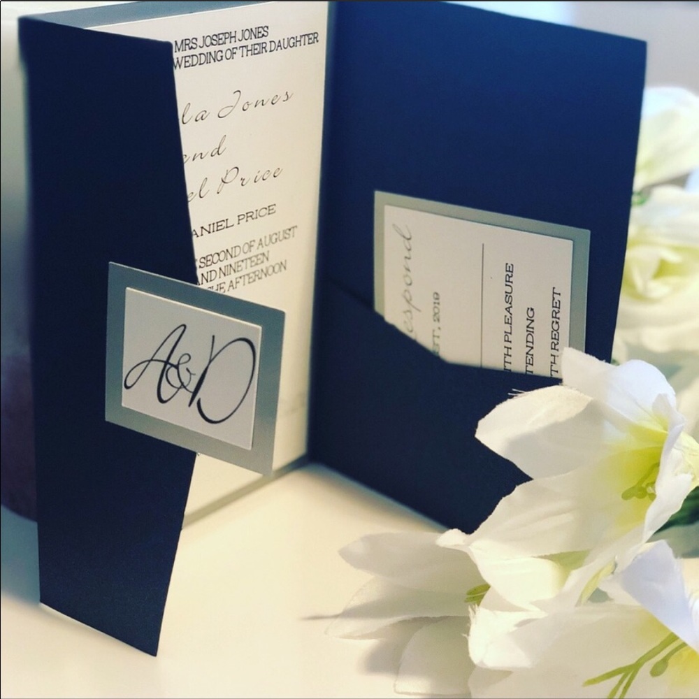 SOLD customized Pocket invitations